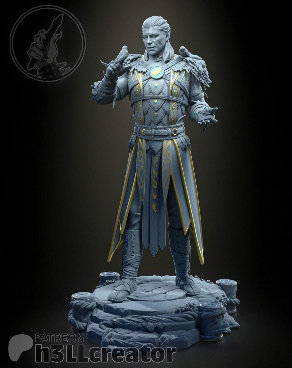 Halsin 3D Printed Resin Figurine | 8k Garage Kit [By h3LLCreator] UNPAINTED!