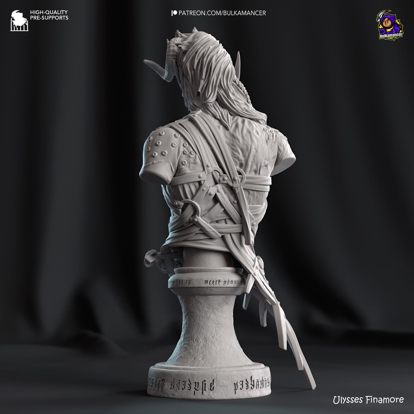 Karlach 3D Printed Resin Figurine Bust | 8k Garage Kit [By Bulkamancer] UNPAINTED!