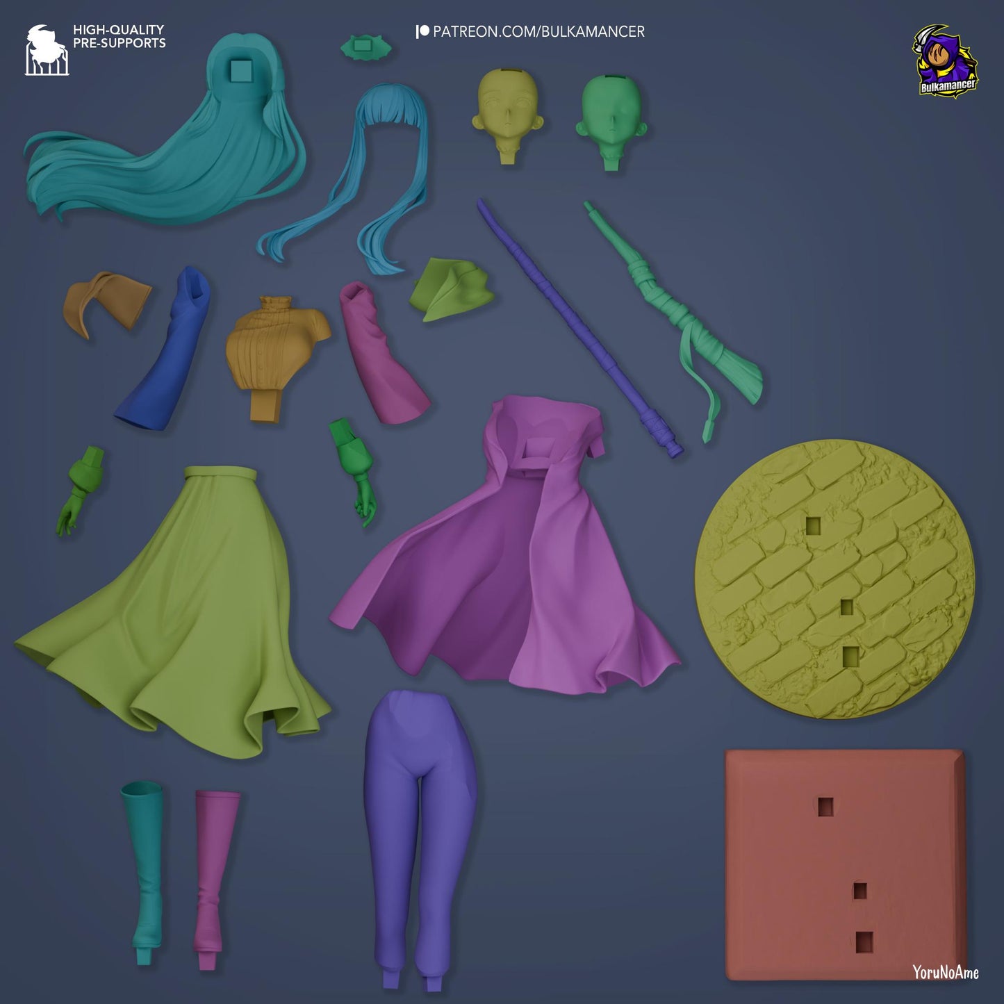 Fern 3D Printed Resin Figurine | 8k Garage Kit [By Bulkamancer] UNPAINTED!