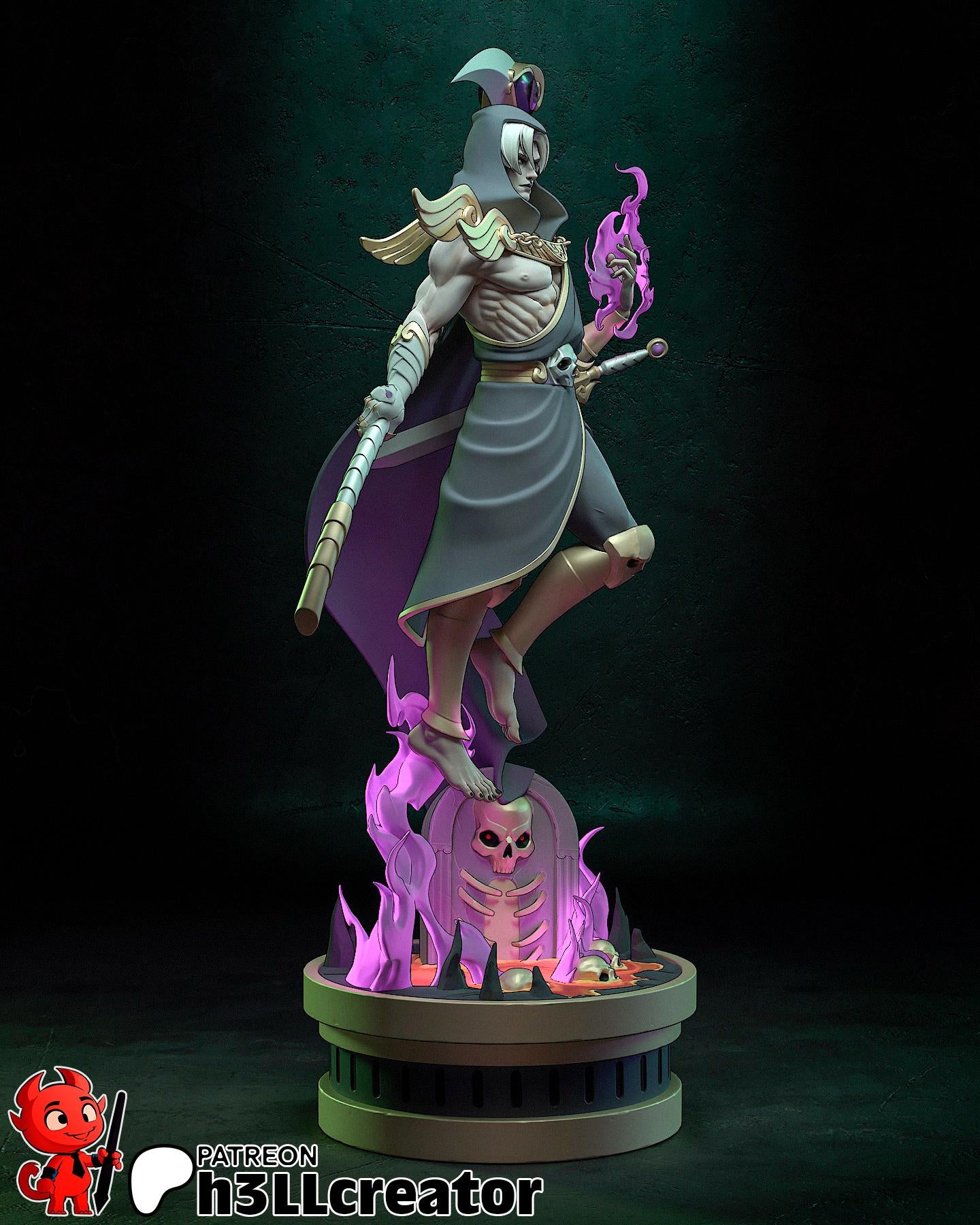 Thanatos 3D Printed Resin Figurine | 8k Garage Kit [By h3LLCreator] UNPAINTED!