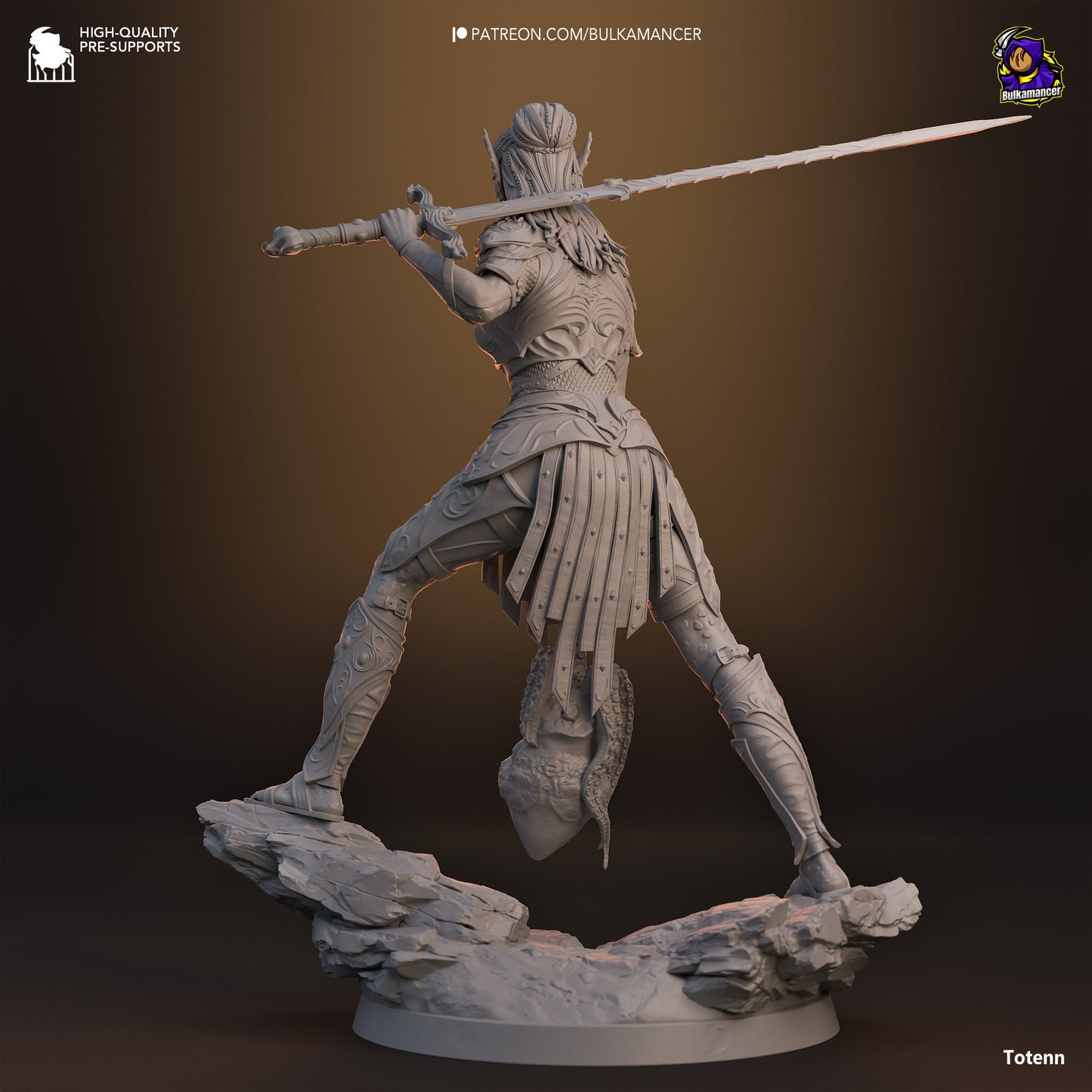 Lae'zel 3D Printed Resin Figurine | 8k Garage Kit [By Bulkamancer] UNPAINTED!