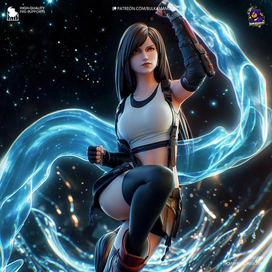 Tifa 3D Printed Resin Figurine | 8k Garage Kit [By Bulkamancer] UNPAINTED!