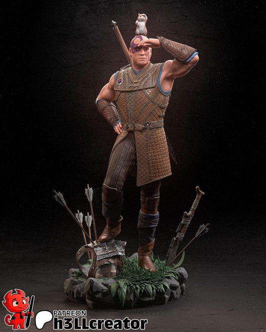 Minsc 3D Printed Resin Figurine | 8k Garage Kit [By h3llCreator] UNPAINTED!