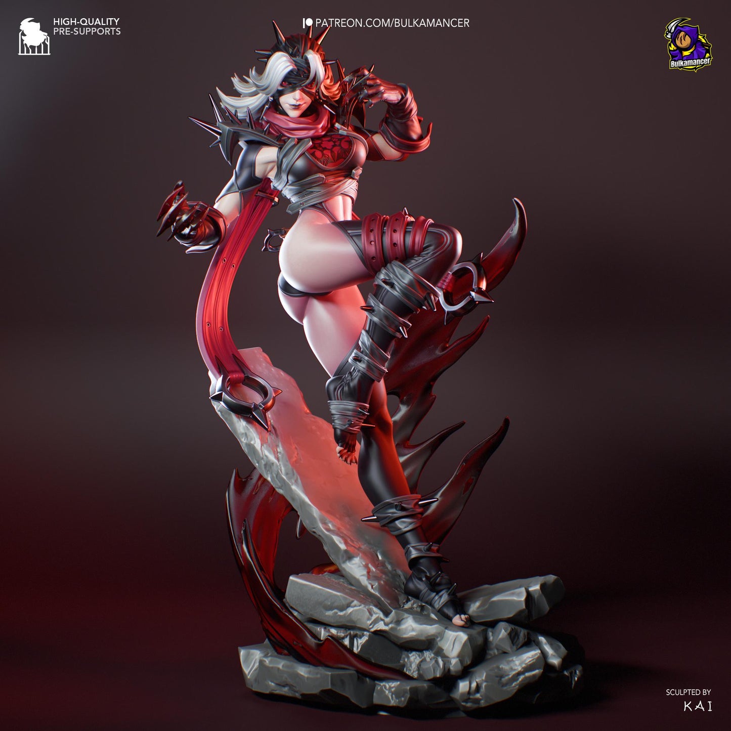 Malice Women Printed Resin Figurine | 8k Garage Kit [By Bulkamancer] UNPAINTED!