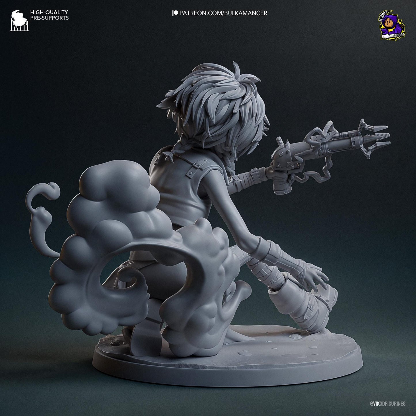 Isha 3D Printed Resin Figurine | 8k Garage Kit [By Bulkamancer] UNPAINTED!