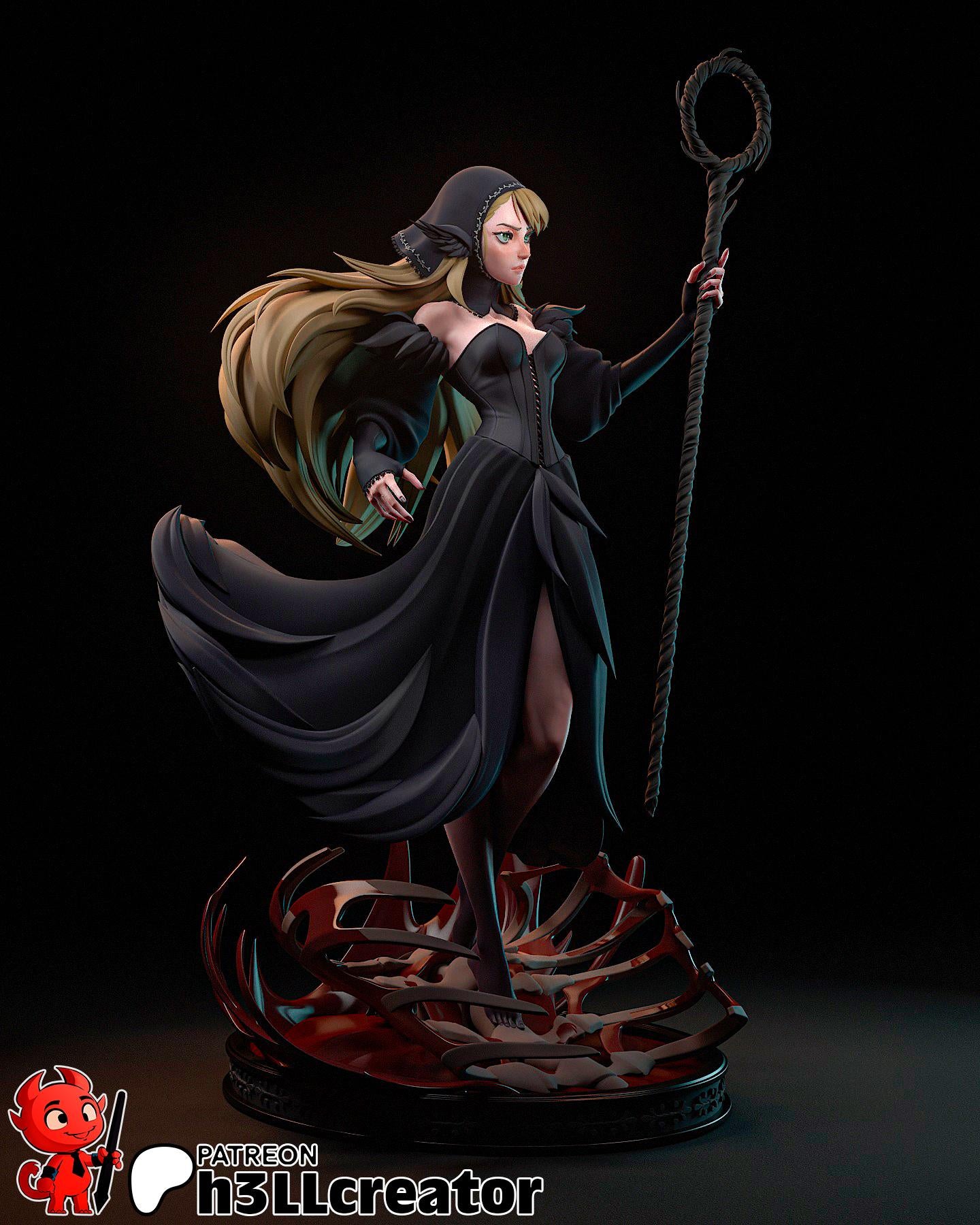 Marcille 3D Printed Resin Figurine | 8k Garage Kit [By h3LLCreator] UNPAINTED!