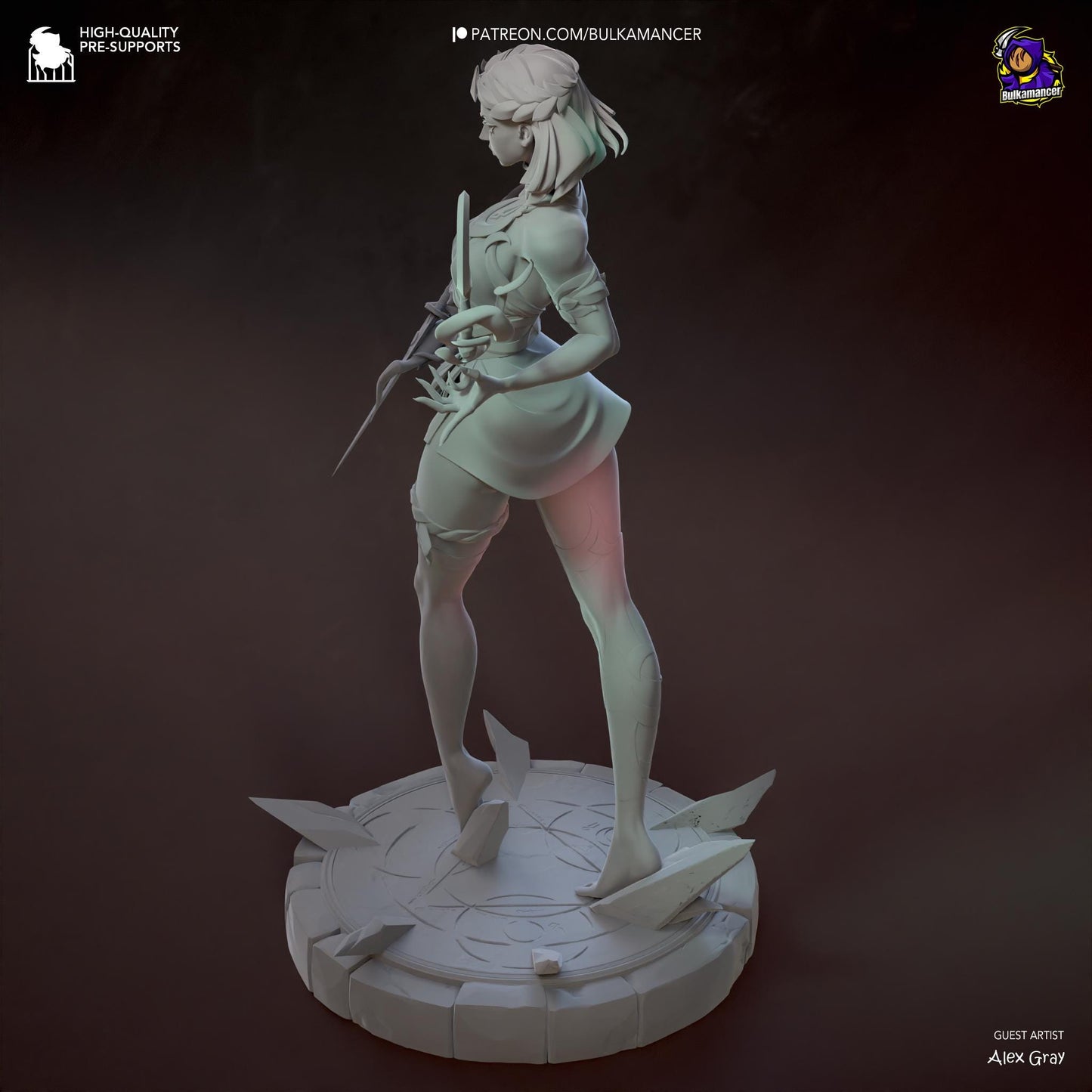 Melinoe 3D Printed Resin Figurine | 8k Garage Kit [By Bulkamancer] UNPAINTED!
