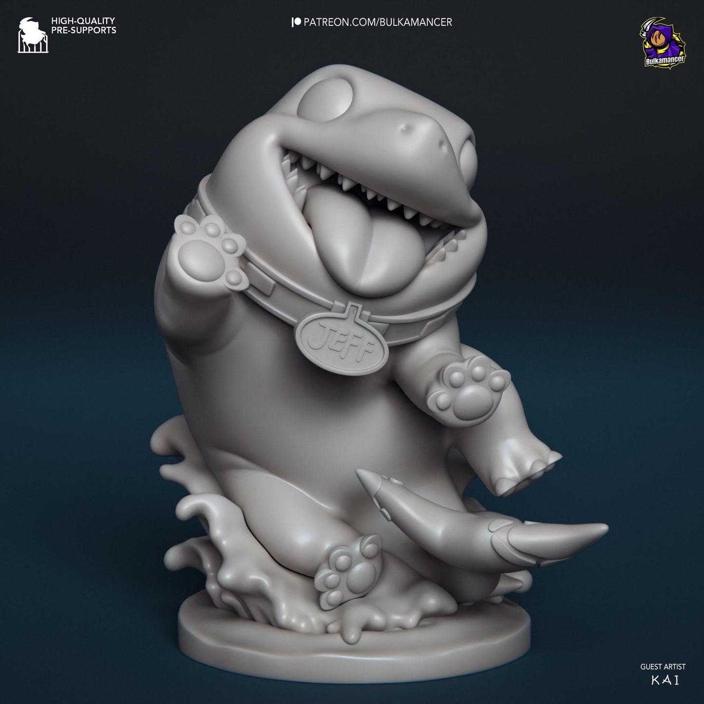 Jeff Figurine 3D Print | 8k Resin Garage Kit [By Bulkamancer] UNPAINTED!