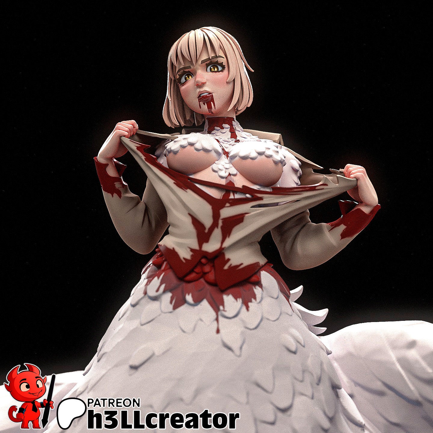 Dragon Lady 3D Printed Resin Figurine | 8k Garage Kit [By h3LLCreator] UNPAINTED!