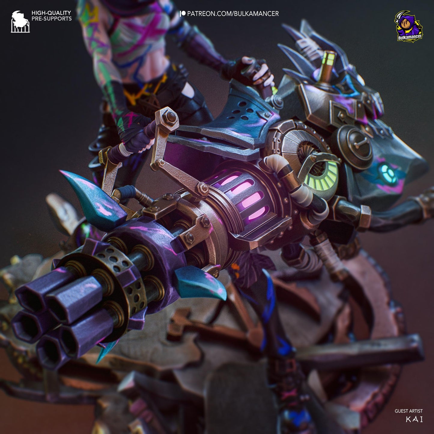Jinx 3D Printed Resin Figurine | 8k Garage Kit [By Bulkamancer] UNPAINTED!