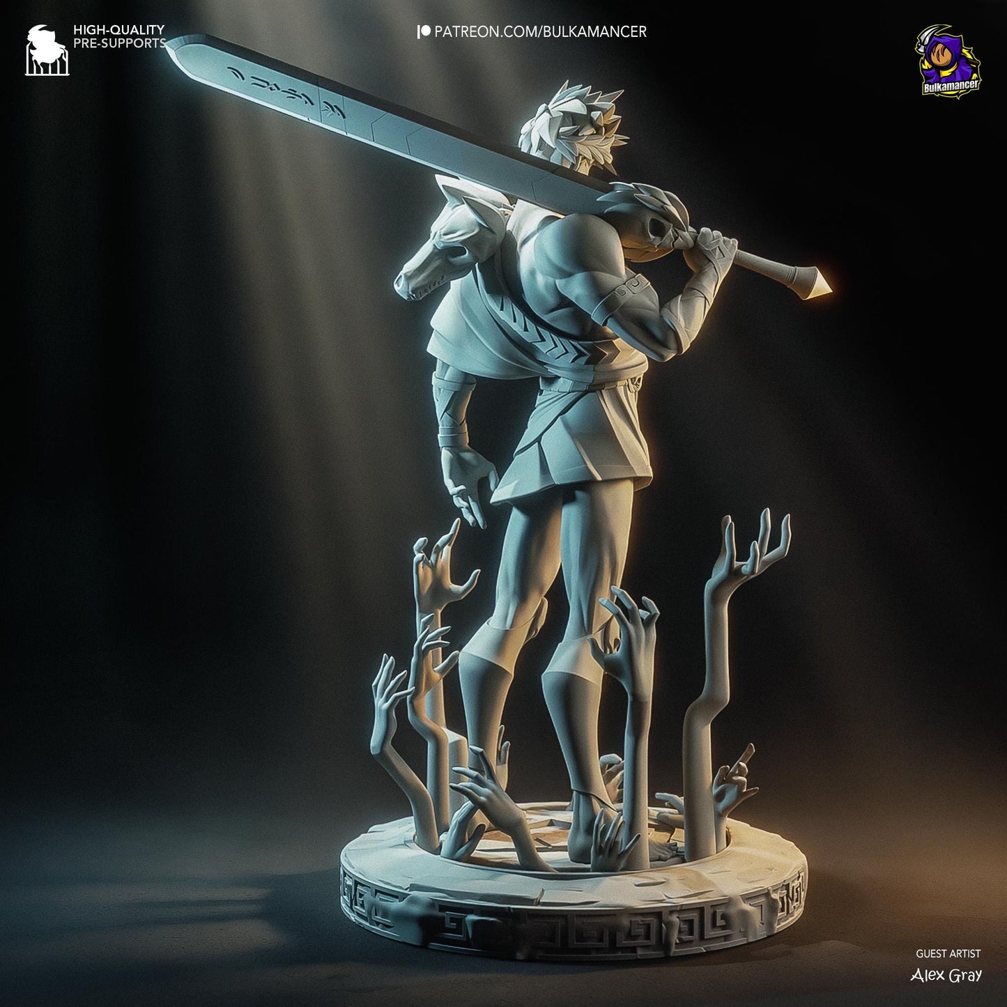 Zagreus 3D Printed Resin Figurine | 8k Garage Kit [By Bulkamancer] UNPAINTED!
