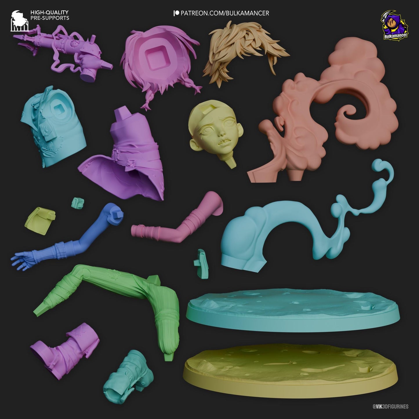 Isha 3D Printed Resin Figurine | 8k Garage Kit [By Bulkamancer] UNPAINTED!