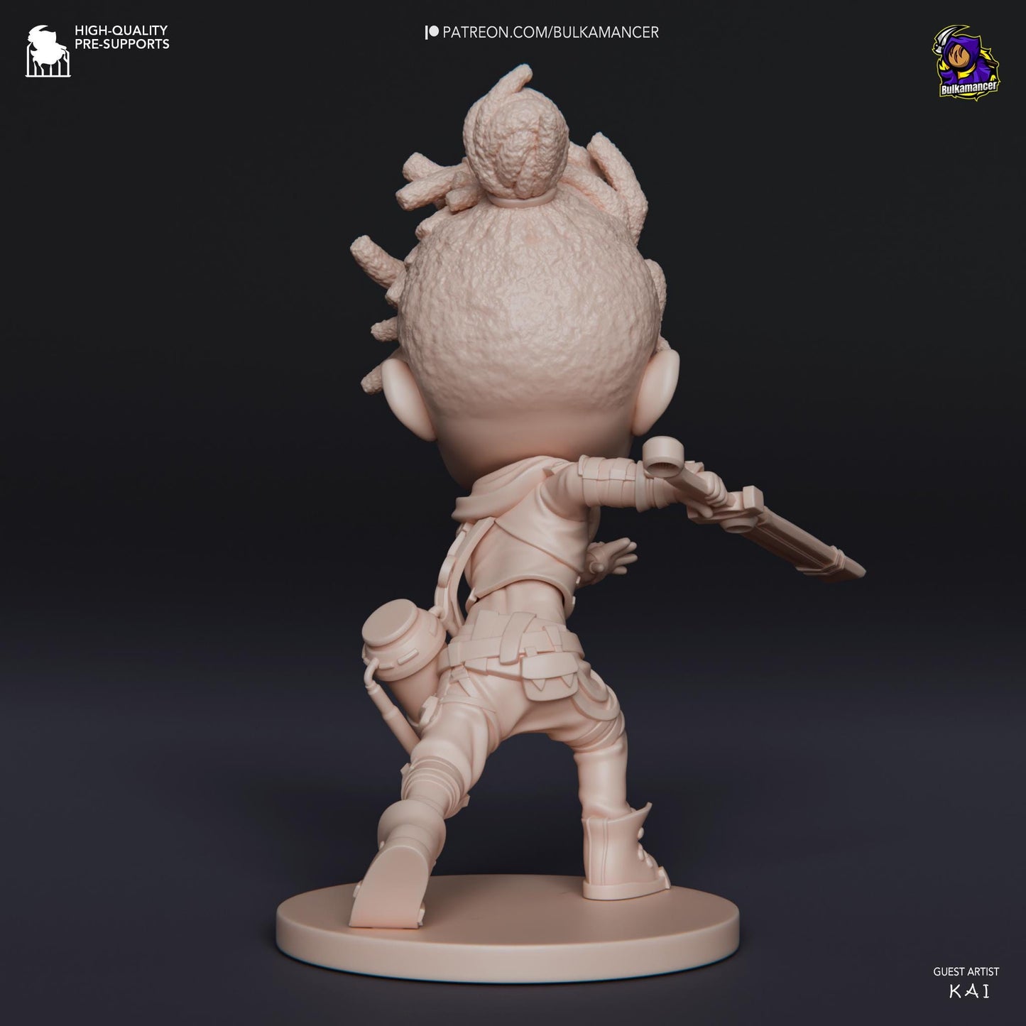 Chibi Ekko Figurine 3D Print | 8k Resin Garage Kit [By Bulkamancer] UNPAINTED!