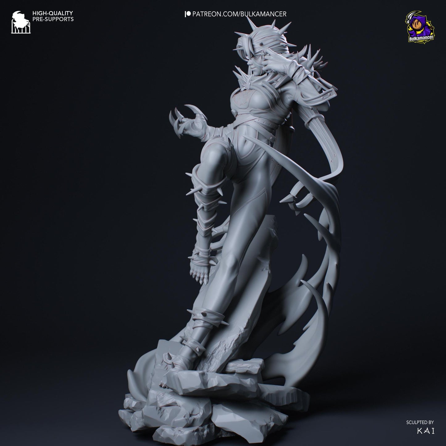 Malice Women Printed Resin Figurine | 8k Garage Kit [By Bulkamancer] UNPAINTED!