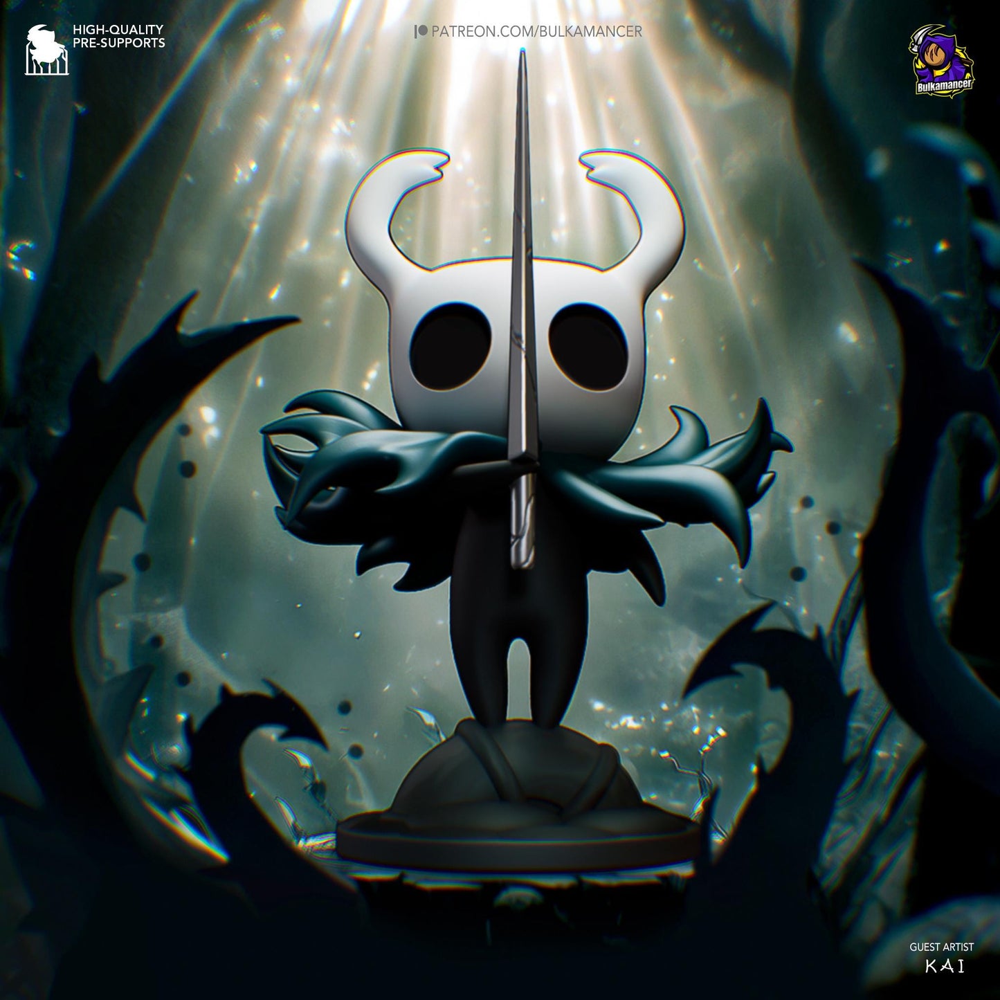 Hollow Knight 3D Printed Resin Figurine | 8k Garage Kit [By Bulkamancer] *UNPAINTED!*