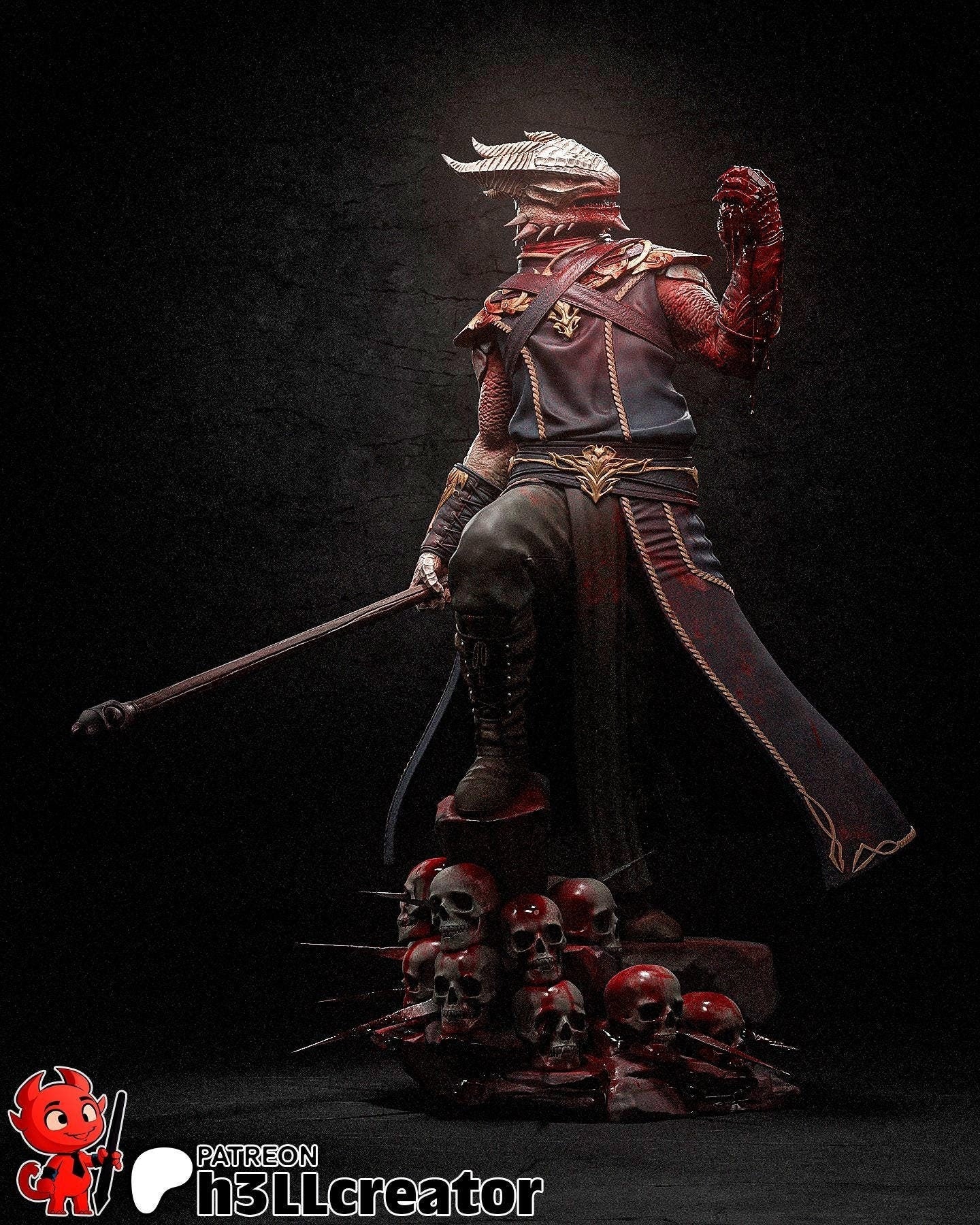 Dark Urge 3D Printed Resin Figurine | 8k Garage Kit [By H3LLCreator] UNPAINTED!