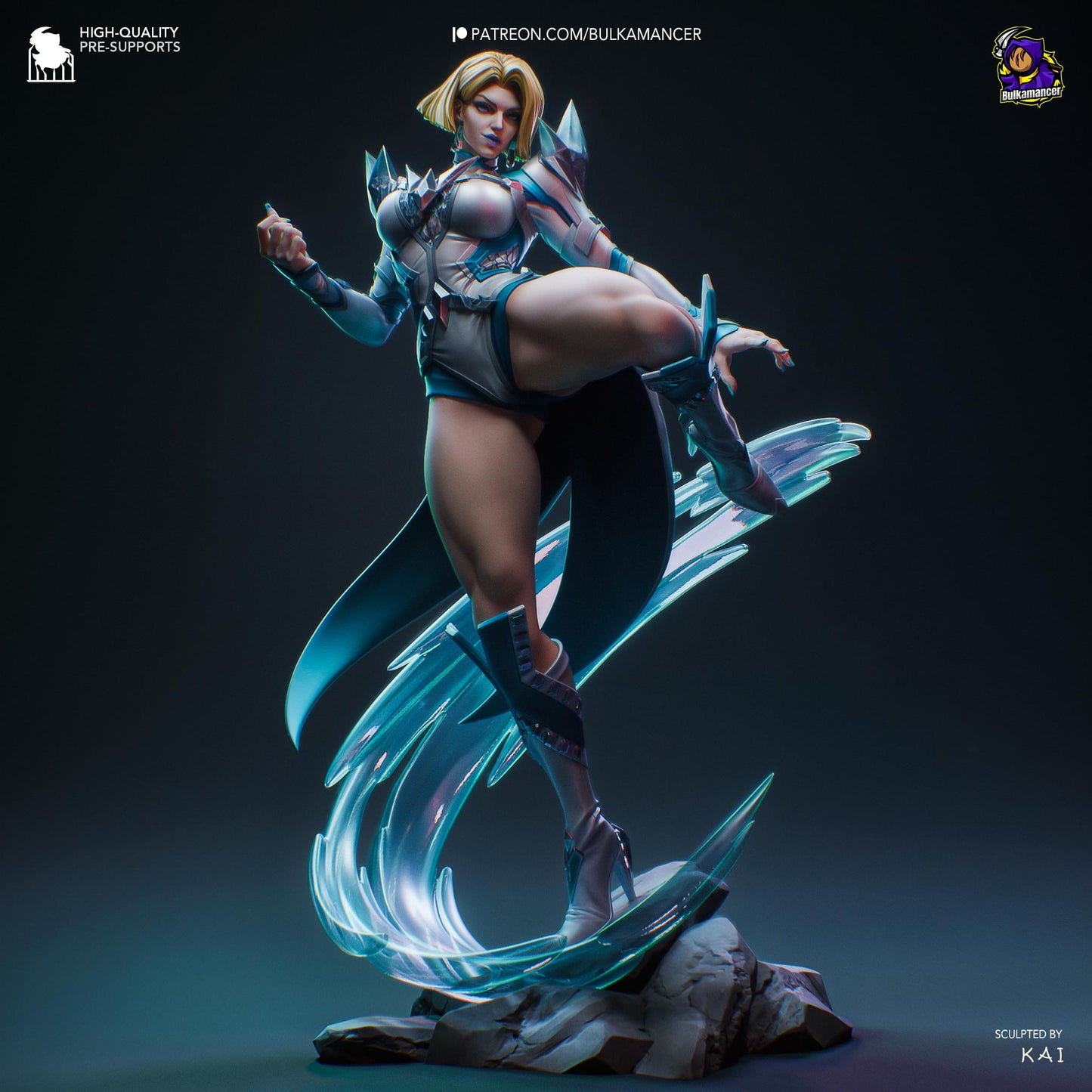 Emma Frost 3D Printed Resin Figurine | 8k Garage Kit [By Bulkamancer] UNPAINTED!
