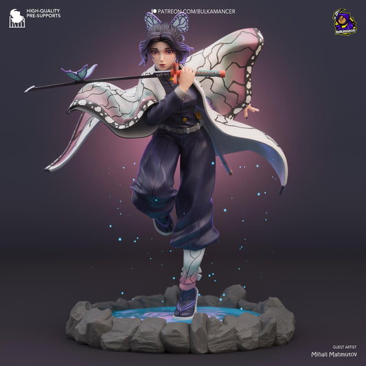 Shinobu 3D Printed Resin Figurine | 8k Garage Kit [By Bulkamancer] UNPAINTED!