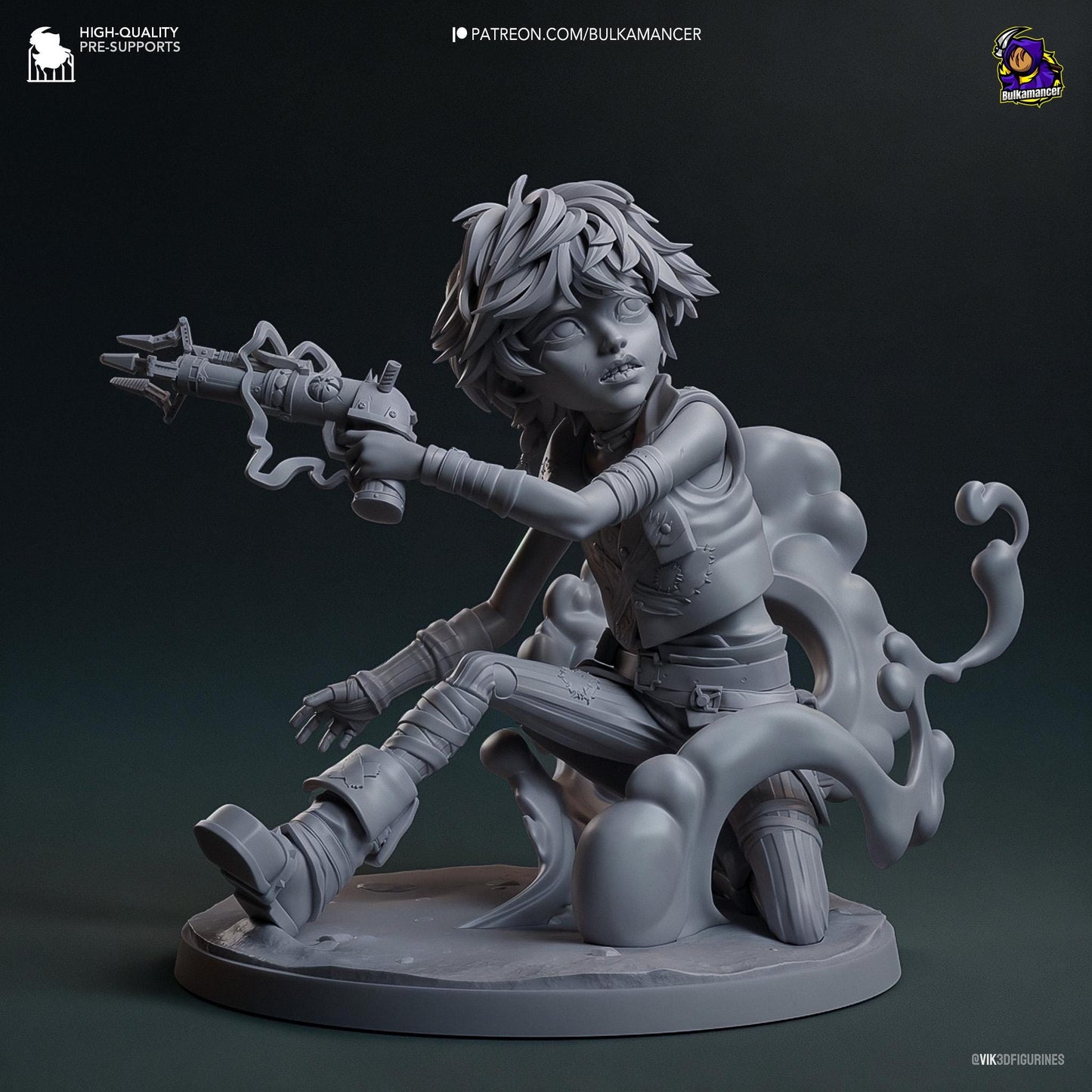 Isha 3D Printed Resin Figurine | 8k Garage Kit [By Bulkamancer] UNPAINTED!