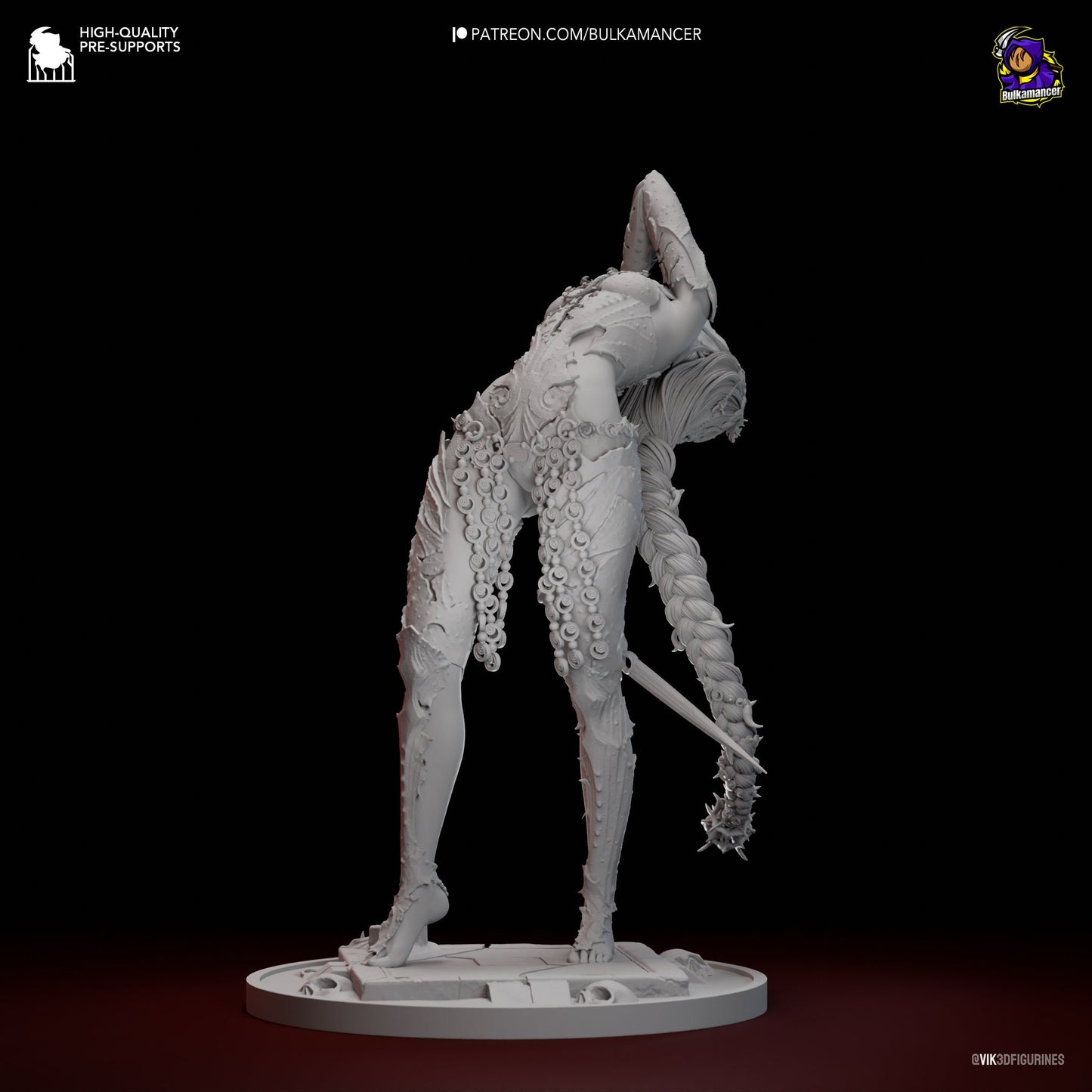 Orin The Red 3D Printed Resin Figurine | 8k Garage Kit [By Bulkamancer] UNPAINTED!
