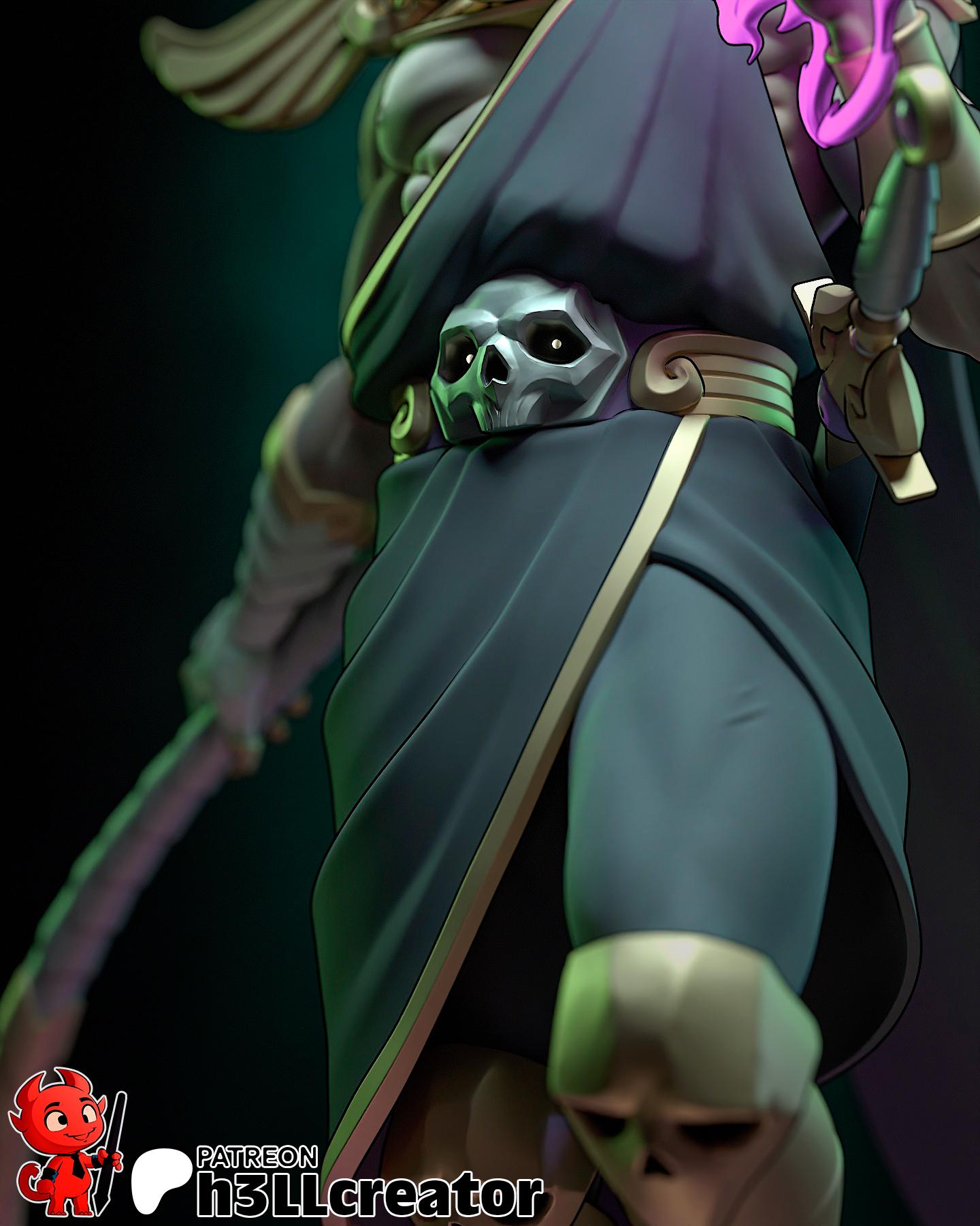 Thanatos 3D Printed Resin Figurine | 8k Garage Kit [By h3LLCreator] UNPAINTED!