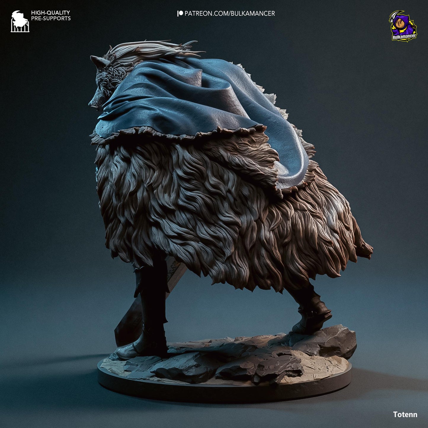 Blaidd 3D Printed Resin Figurine | 8k Garage Kit [By Bulkamancer] UNPAINTED!