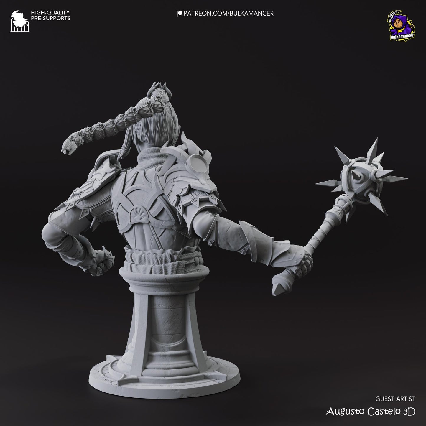 Shadowheart 3D Printed Resin Figurine Bust | 8k Garage Kit [By Bulkamancer] UNPAINTED!