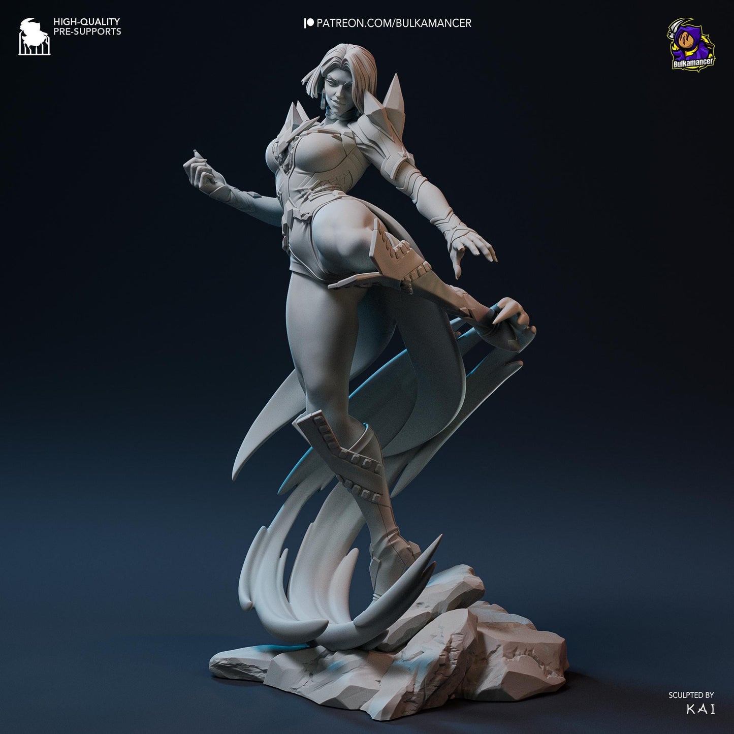 Emma Frost 3D Printed Resin Figurine | 8k Garage Kit [By Bulkamancer] UNPAINTED!