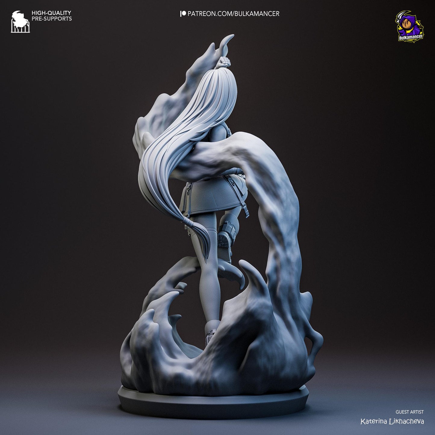 Tifa 3D Printed Resin Figurine | 8k Garage Kit [By Bulkamancer] UNPAINTED!