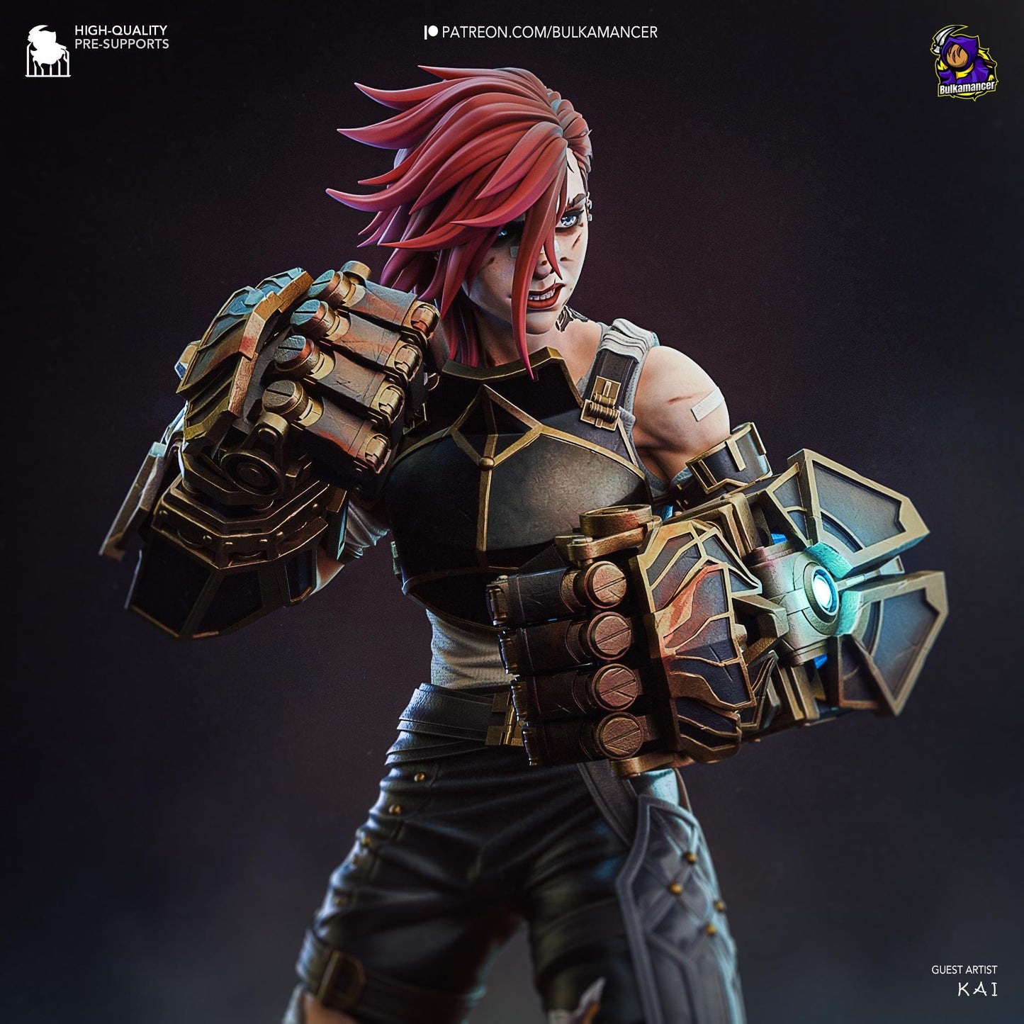 Vi 3D Printed Resin Figurine | 8k Garage Kit [By Bulkamancer] UNPAINTED!