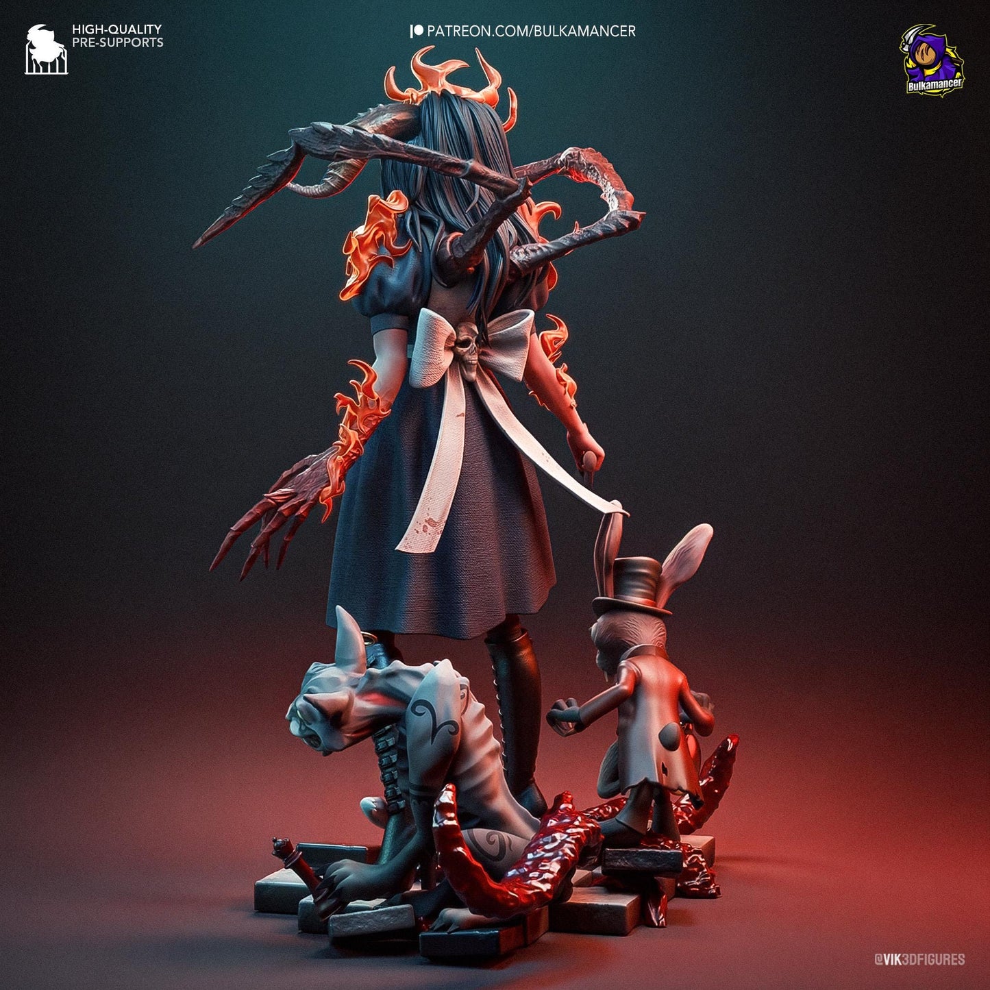 American McGee's Alice 3D Printed Resin Figurine | 8k Garage Kit [By Bulkamancer] UNPAINTED!