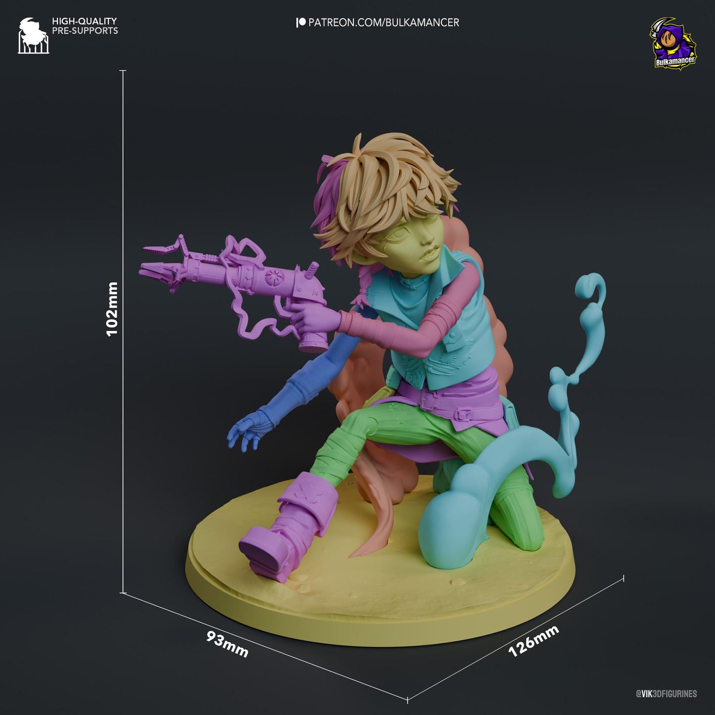 Isha 3D Printed Resin Figurine | 8k Garage Kit [By Bulkamancer] UNPAINTED!