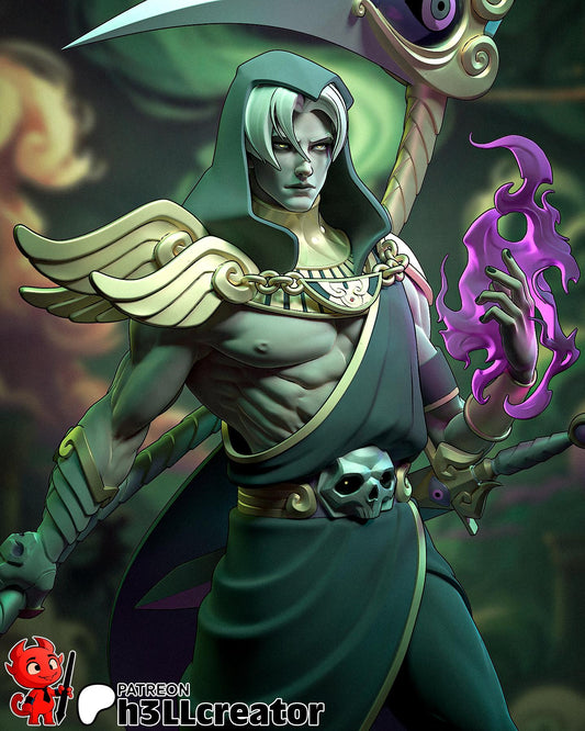 Thanatos 3D Printed Resin Figurine | 8k Garage Kit [By h3LLCreator] UNPAINTED!