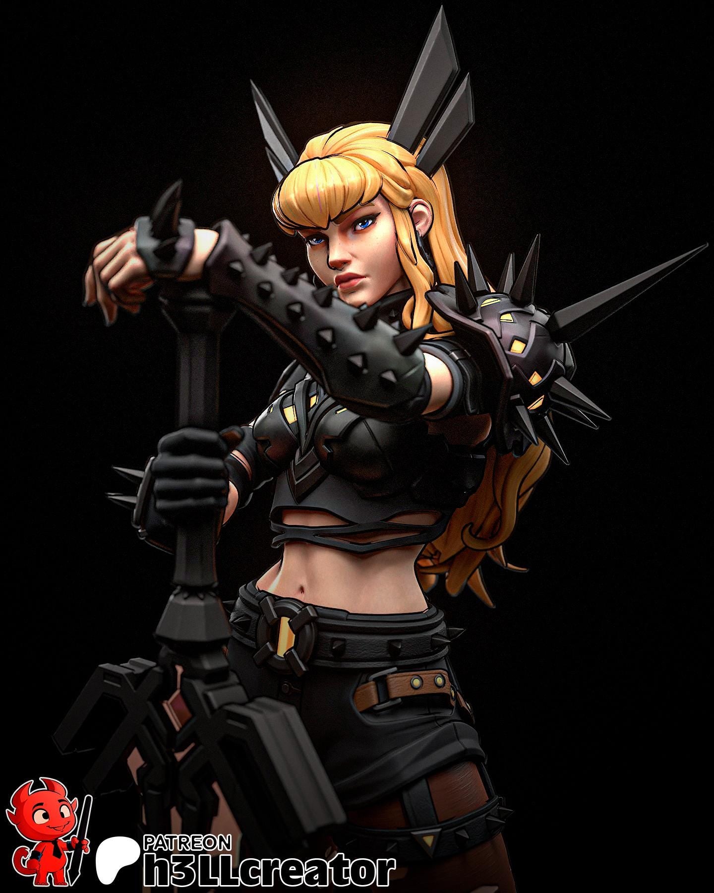 Magik 3D Printed Resin Figurine | 8k Garage Kit [By h3LLCreator] UNPAINTED!