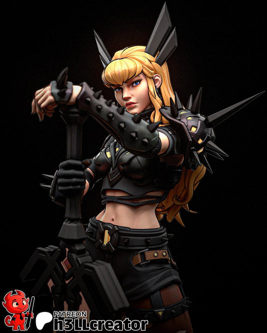 Magik 3D Printed Resin Figurine | 8k Garage Kit [By h3LLCreator] UNPAINTED!