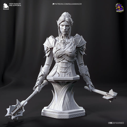 Minthara 3D 3D Printed Resin Figurine Bust | 8k Garage Kit [By Bulkamancer] UNPAINTED!