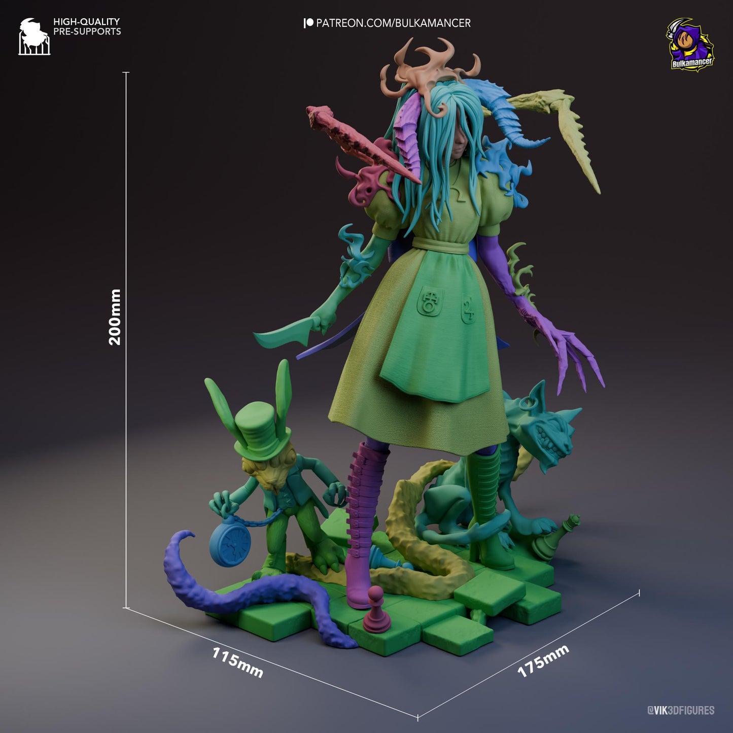 American McGee's Alice 3D Printed Resin Figurine | 8k Garage Kit [By Bulkamancer] UNPAINTED!