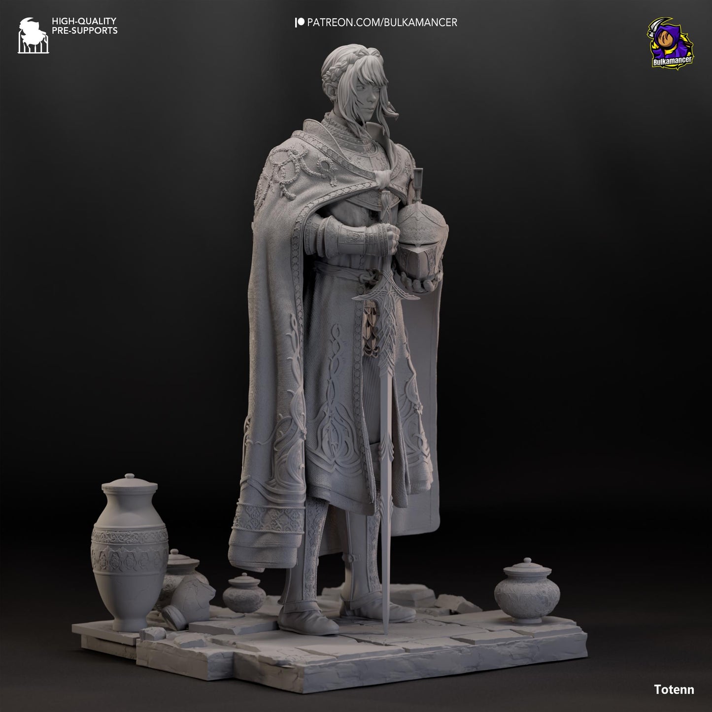 Leda 3D Printed Resin Figurine | 8k Garage Kit [By Bulkamancer] UNPAINTED!