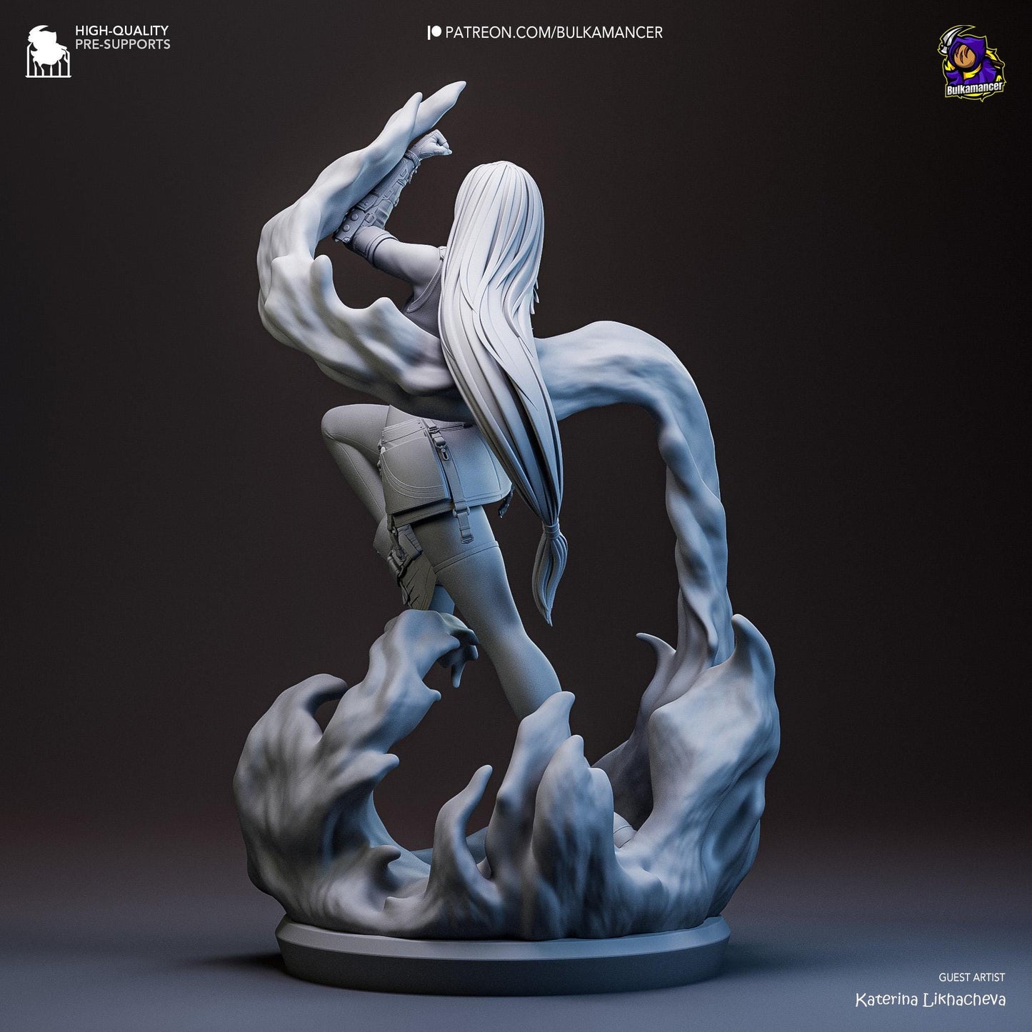 Tifa 3D Printed Resin Figurine | 8k Garage Kit [By Bulkamancer] UNPAINTED!