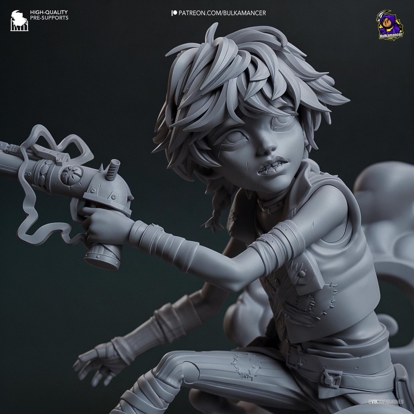 Isha 3D Printed Resin Figurine | 8k Garage Kit [By Bulkamancer] UNPAINTED!