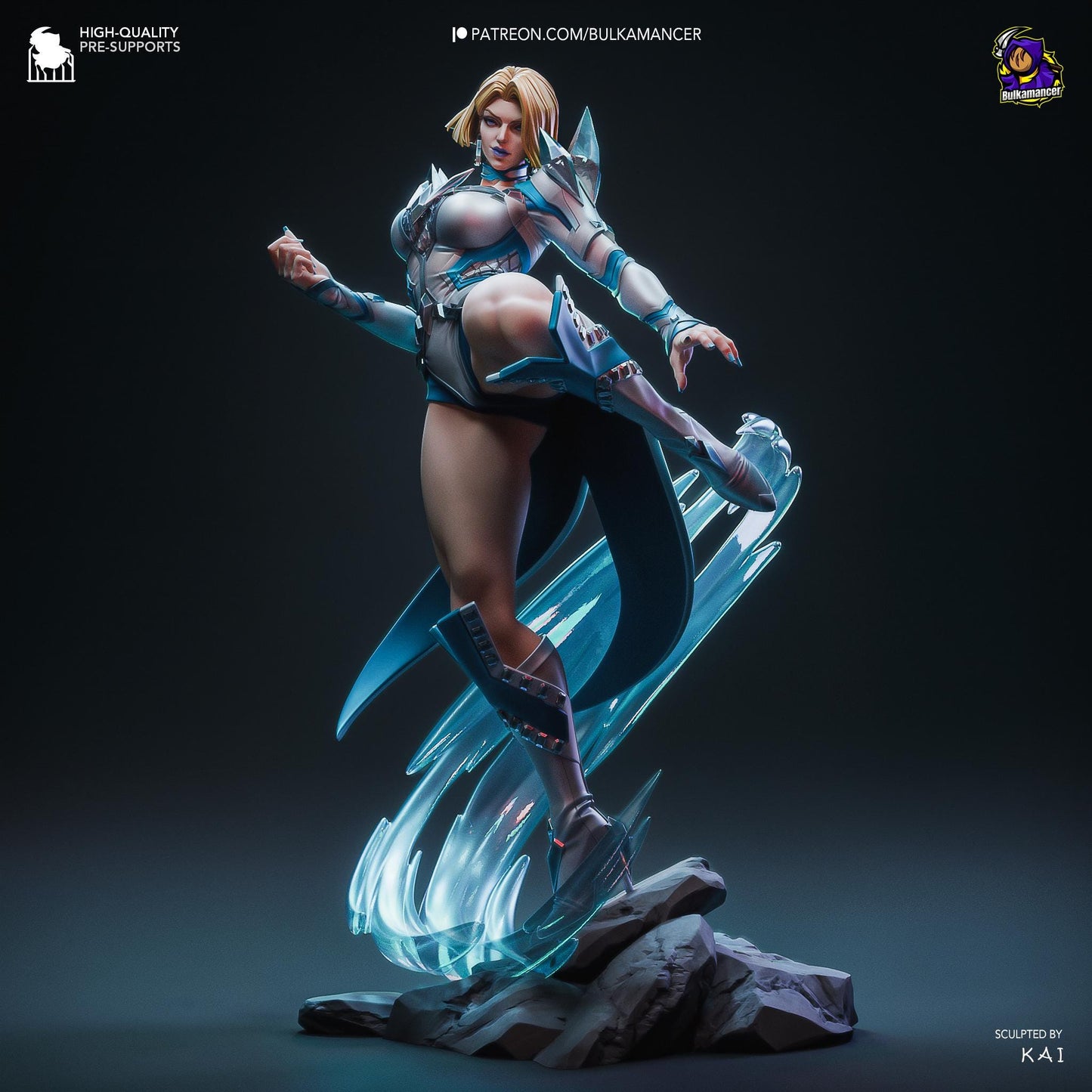 Emma Frost 3D Printed Resin Figurine | 8k Garage Kit [By Bulkamancer] UNPAINTED!