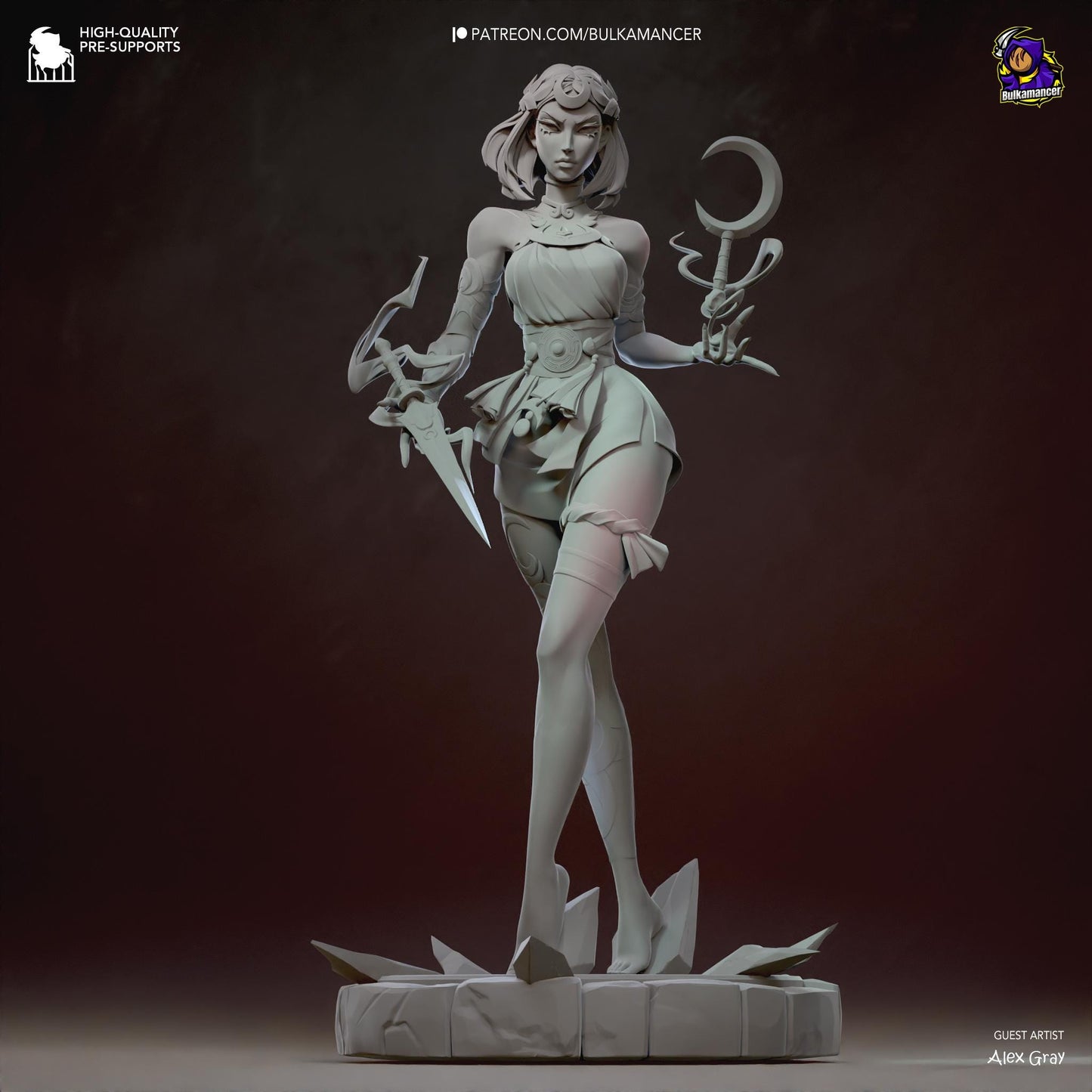 Melinoe 3D Printed Resin Figurine | 8k Garage Kit [By Bulkamancer] UNPAINTED!