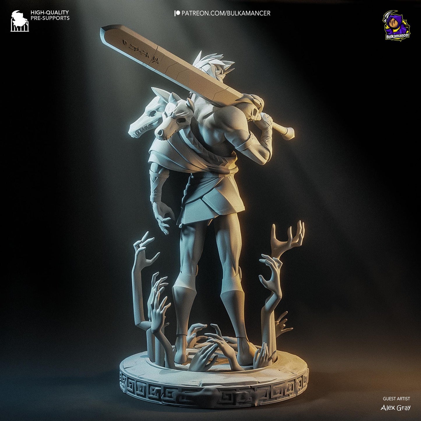 Zagreus 3D Printed Resin Figurine | 8k Garage Kit [By Bulkamancer] UNPAINTED!