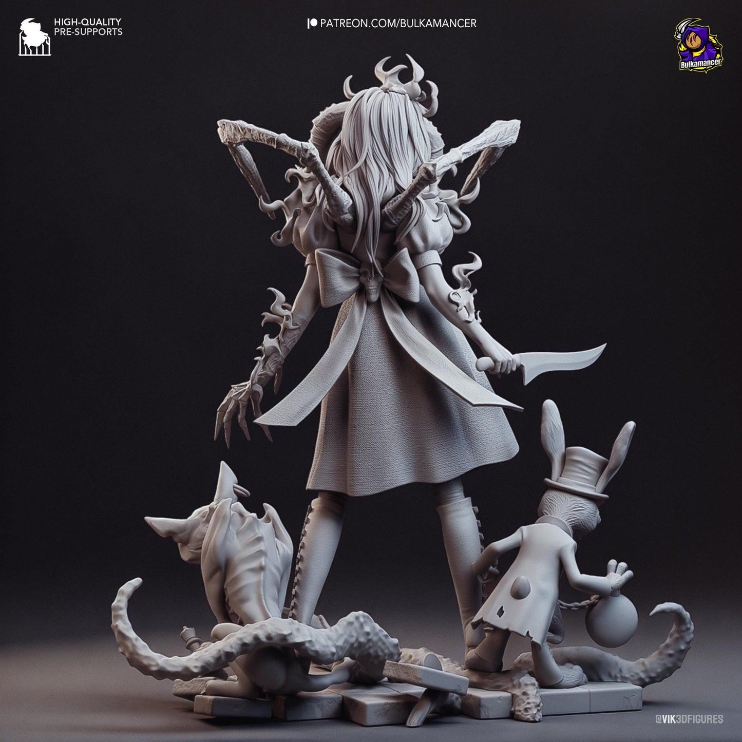 American McGee's Alice 3D Printed Resin Figurine | 8k Garage Kit [By Bulkamancer] UNPAINTED!