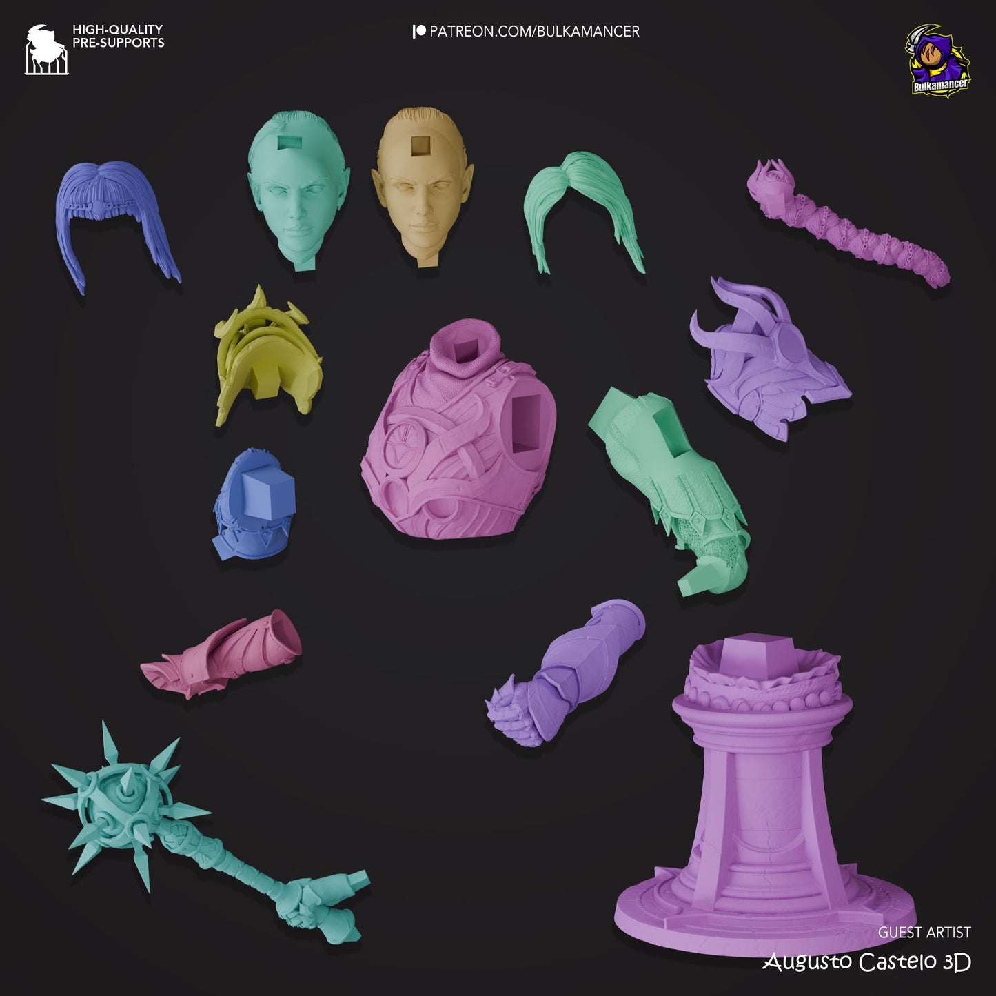 Shadowheart 3D Printed Resin Figurine Bust | 8k Garage Kit [By Bulkamancer] UNPAINTED!