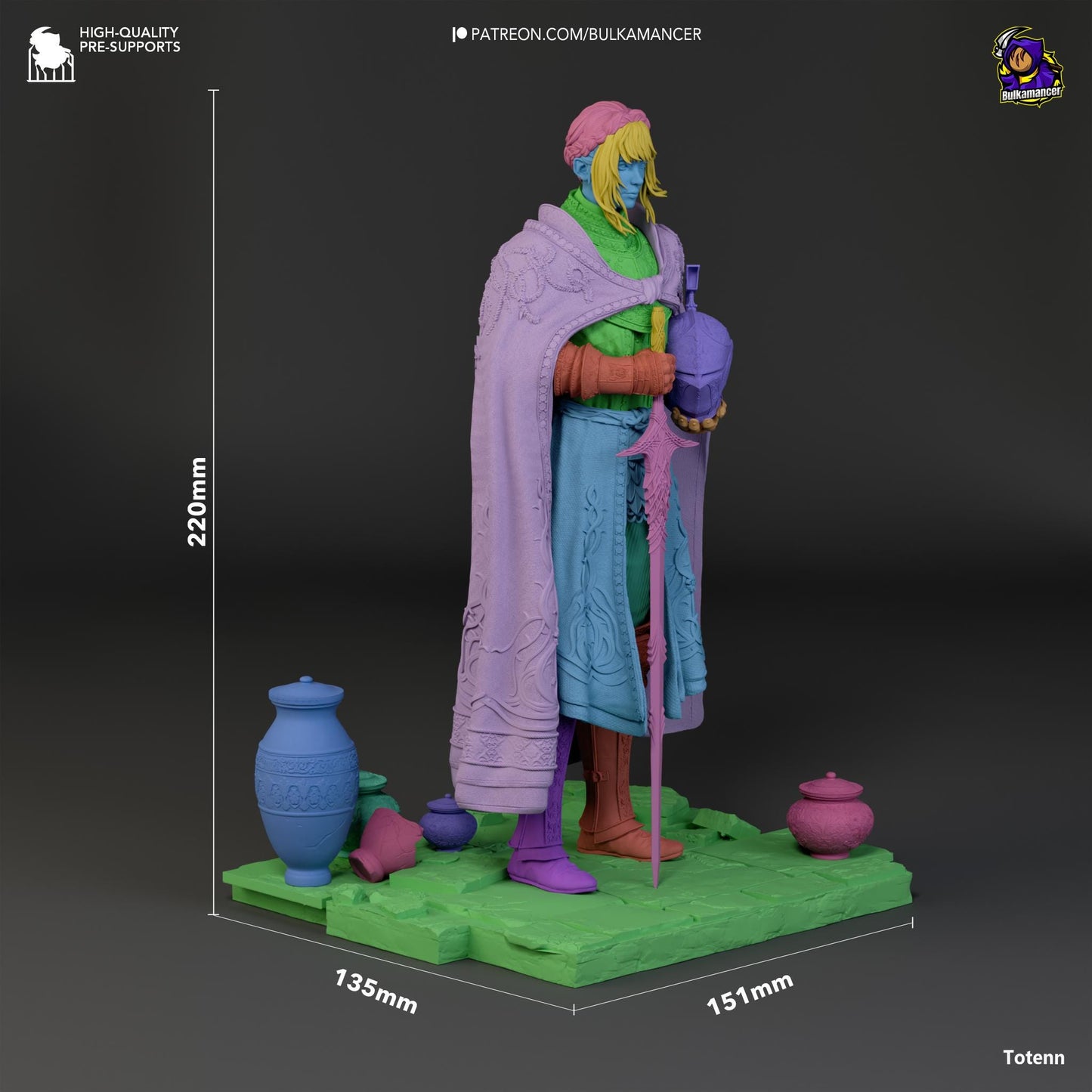 Leda 3D Printed Resin Figurine | 8k Garage Kit [By Bulkamancer] UNPAINTED!