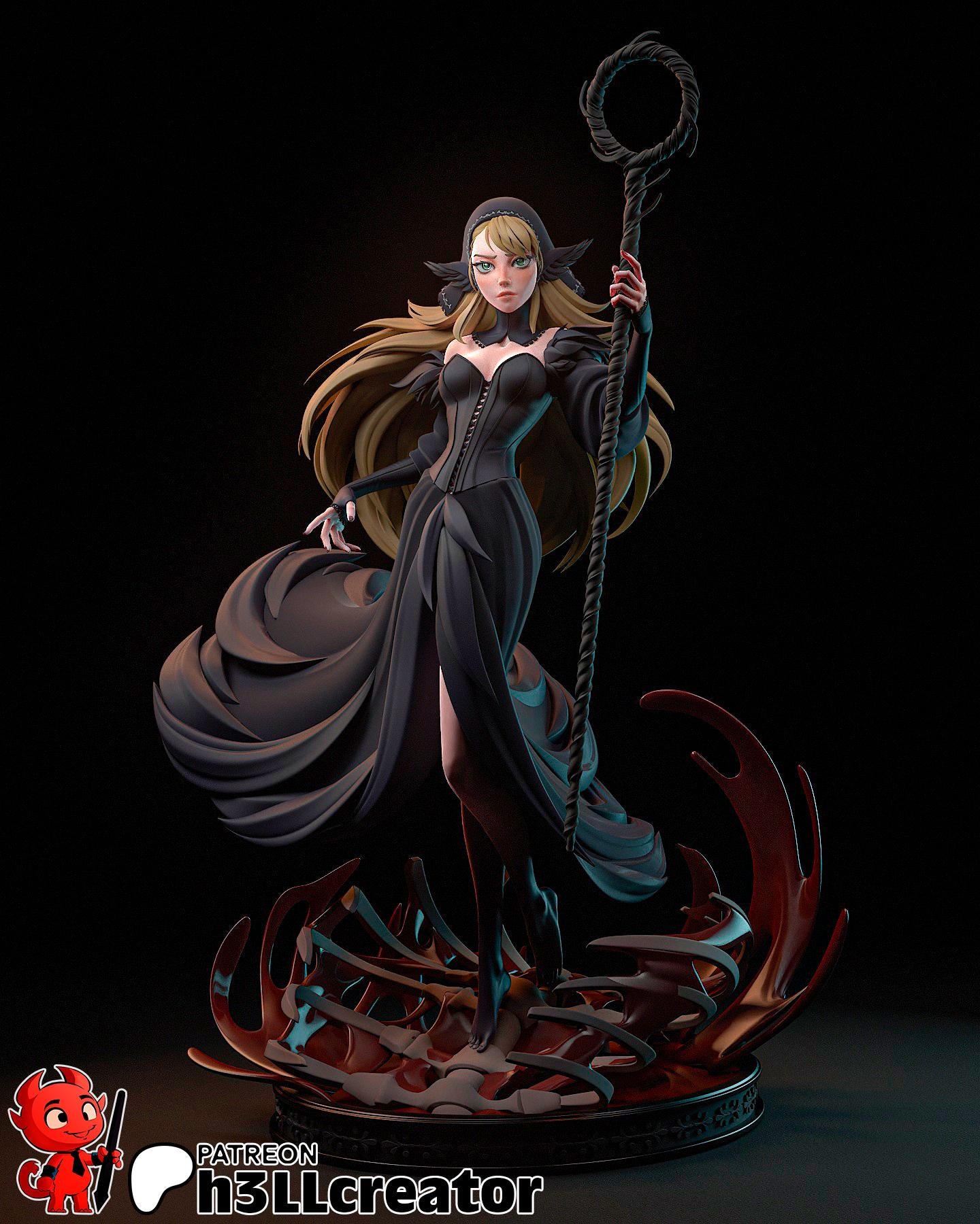 Marcille 3D Printed Resin Figurine | 8k Garage Kit [By h3LLCreator] UNPAINTED!