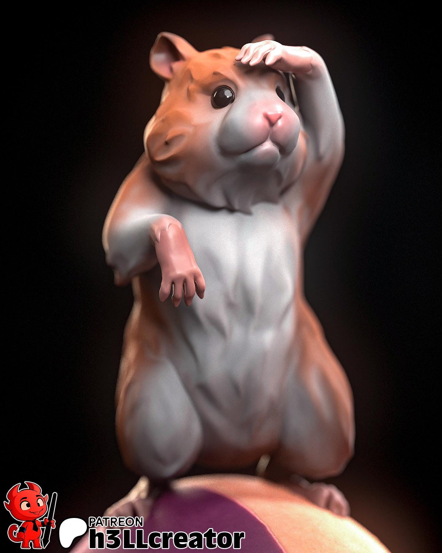 Minsc 3D Printed Resin Figurine | 8k Garage Kit [By h3llCreator] UNPAINTED!
