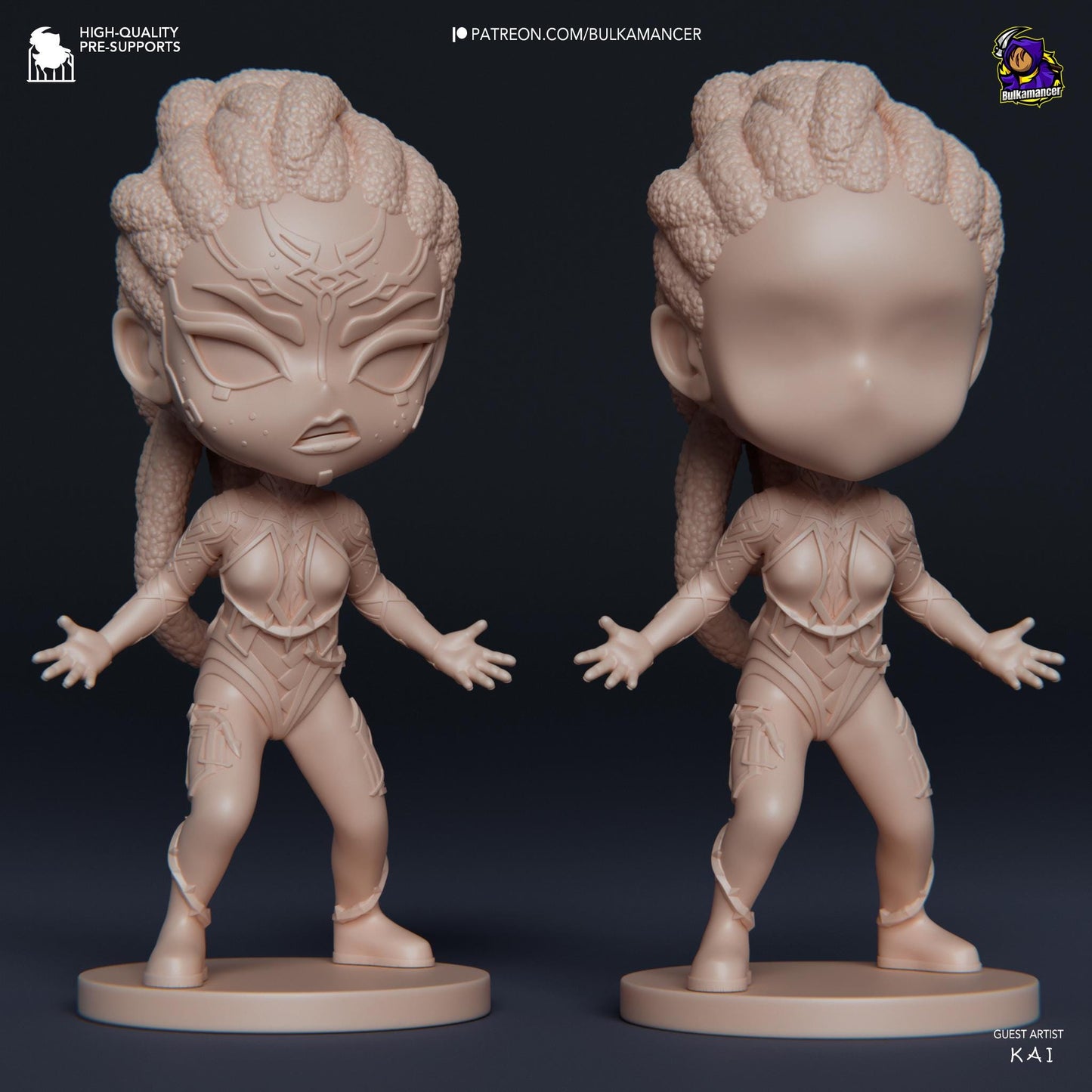 Chibi Mel 3D Printed Resin Figurine | 8k Garage Kit [By Bulkamancer] *UNPAINTED!*