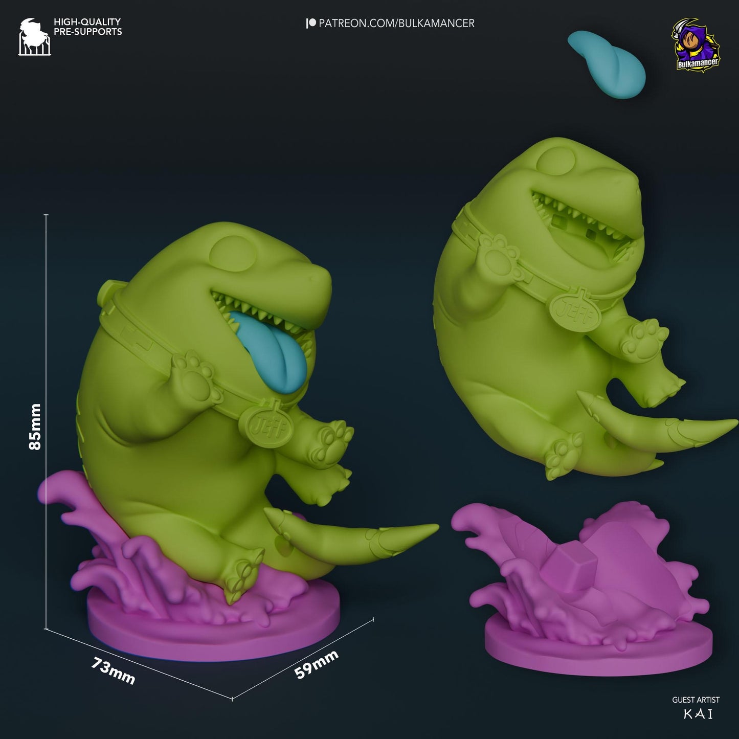 Jeff Figurine 3D Print | 8k Resin Garage Kit [By Bulkamancer] UNPAINTED!